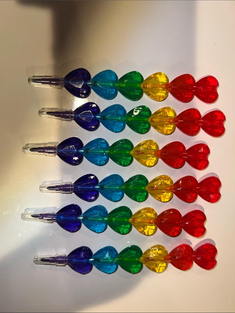 Colorful Heart-Shaped Cocktail Picks - Multicolor Party Picks